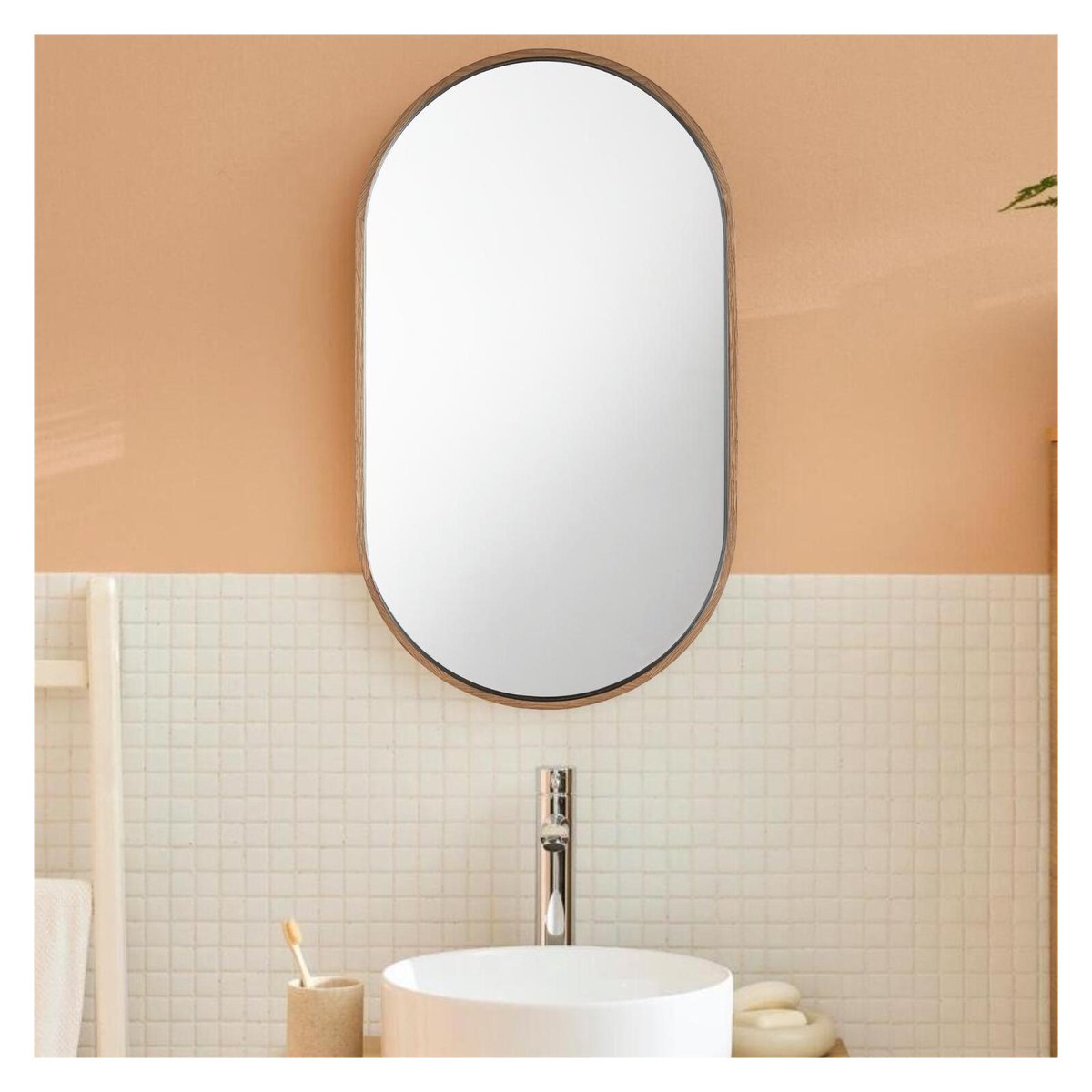Miroir ovale 40x70cm PEPPER